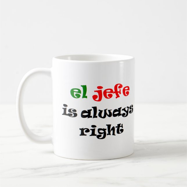 Caneca De Café el jefe está sempre certo (Esquerda)