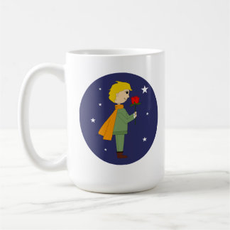 Caneca De Café El principito admirando su rosa