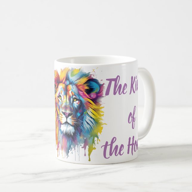 Caneca De Café El rey de la casa (Frente Esquerda)