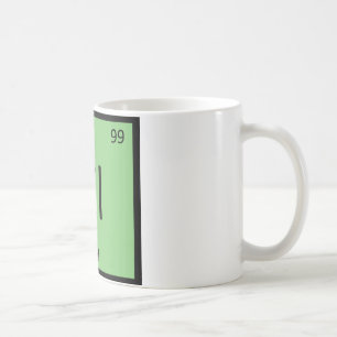 Caneca De Café El - Símbolo da Tabela Periódica Química do Peixe-
