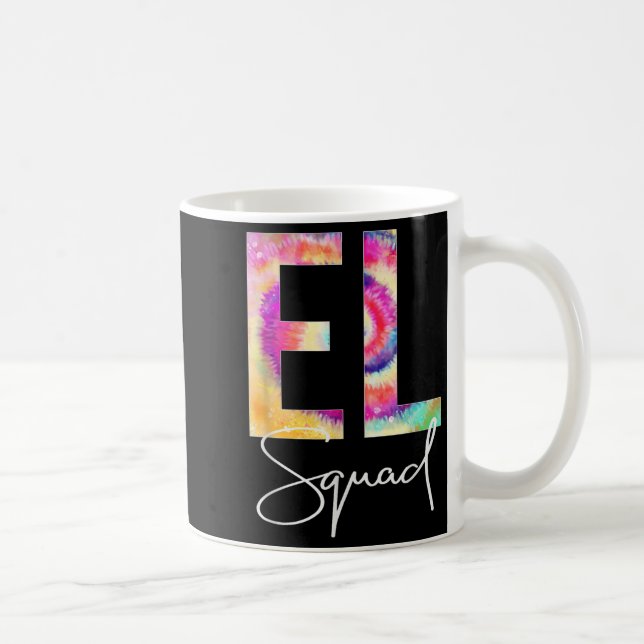 Caneca De Café El Squad Tie Dye Back To School Women Appreciation (Direita)