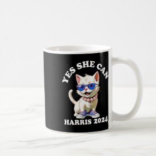 Caneca De Café Ela Consegue Kamala Harris 2024 Cat Lady