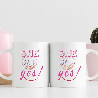 Caneca De Café Ela disse sim