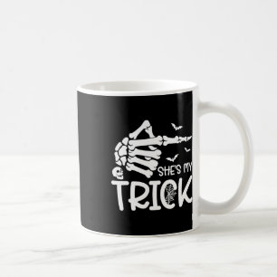 Caneca De Café Ela é a minha fantasia do Skeleton Halloween