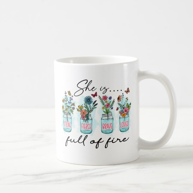 Caneca De Café Ela É Cheio de Fogo - Empoderamento Fibrante (Direita)
