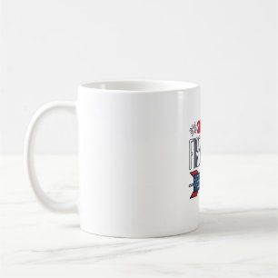 Caneca De Café Ela é Meu Fogos de Artifício Casal Patriótico Desi
