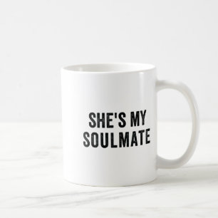 Caneca De Café Ela é minha alma gêmea eu não o conheço divertido