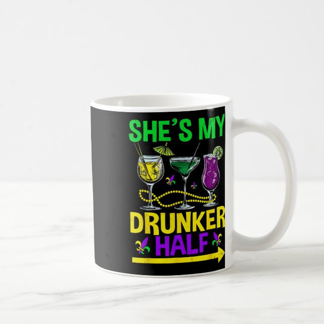 Caneca De Café Ela é o meu Casal Mardi Gr. (Direita)