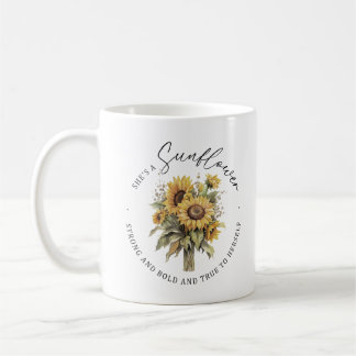 Caneca De Café Ela é um monograma personalizado, forte e torto de
