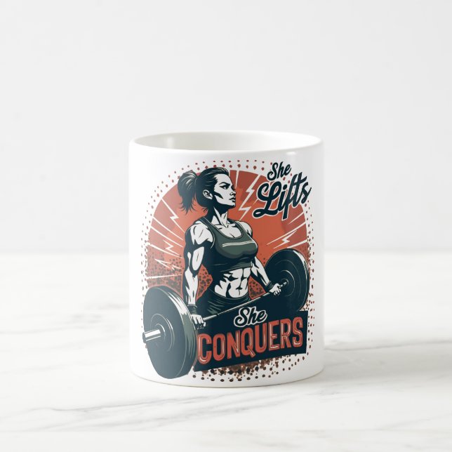 Caneca De Café Ela Levanta, Ela Conquista (Centro)