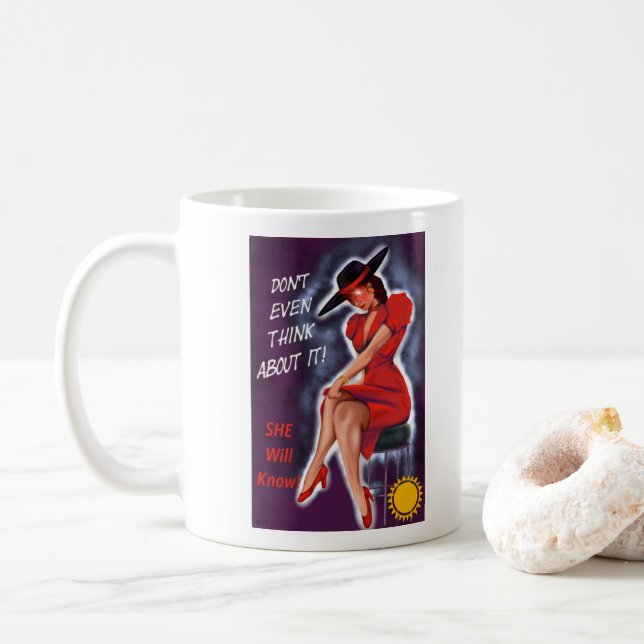 Caneca De Café Ela Vai Saber - Mug (Com Donut)