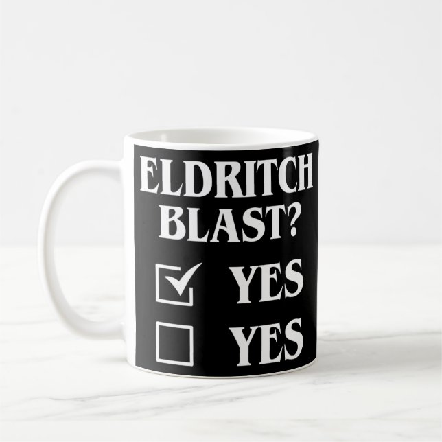 Caneca De Café Eldritch Blast Sim Sim Tabletop Engraçado Memória  (Esquerda)