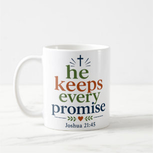 Caneca De Café Ele Cumpre Toda Promessa Inspiradora Promessa das 