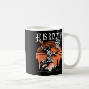 Caneca De Café Ele É Engraçado Rizzin Jesus Sketll Páscoa Cristão