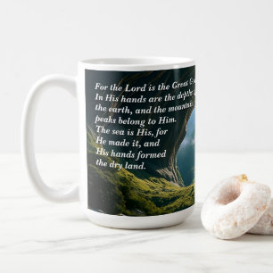 Caneca De Café Ele é o Deus Excelente, Deus e Criação Verso