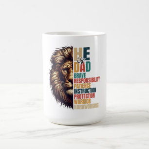 Caneca De Café Ele é Pai: Força, Orientação e Amor