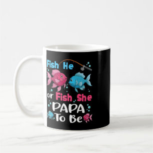 Caneca De Café Ele é Peixe ou Ela é Peixe Revelação de Gênero Fam