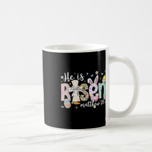 Caneca De Café Ele É Risen Jesus Felz pascoa Cristã Criança