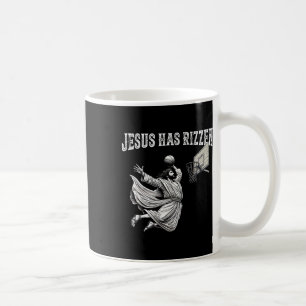 Caneca De Café Ele É Rizzin Engraçado Jesus Bysketbyll Meme - Uni