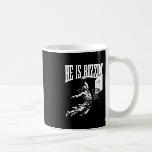 Caneca De Café Ele É Rizzin Engraçado Páscoa Rizz Meme Sketll 