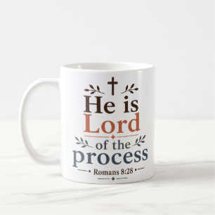 Caneca De Café Ele é Senhor do Processo Citação Moderna das Escri