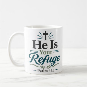 Caneca De Café Ele É Seu Refúgio Citação de Encorajamento Espirit