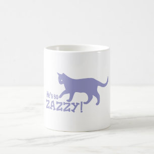 Caneca De Café Ele é tão Zazzy - Cat Lover