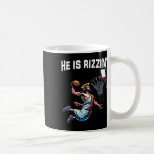 Caneca De Café Ele Está Rizzin Jesus Sketll Páscoa Para Crianças