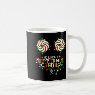 Caneca De Café Ele Gosta dos Meus Doces de Hortelã Eu Gosto do Se