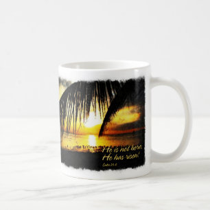 Caneca De Café Ele não está aqui; Ele levantou Luke 24 6 A1 Mug