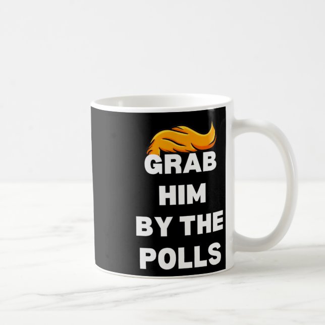 Caneca De Café Ele Pelos Polls Kamala Harris 47 47º Presidente (Direita)