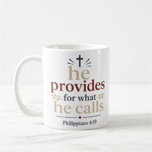 Caneca De Café Ele Providencia O Que Ele Chama Promessa Das Escri