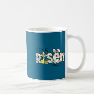 Caneca De Café Ele ressuscitou Jesus cristão feliz páscoa mulhere