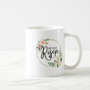 Caneca De Café Ele Ressuscitou Matthew 286 Flora Christian Dia de