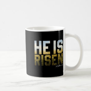 Caneca De Café Ele ressuscitou páscoa jesus bíblia versículo cris