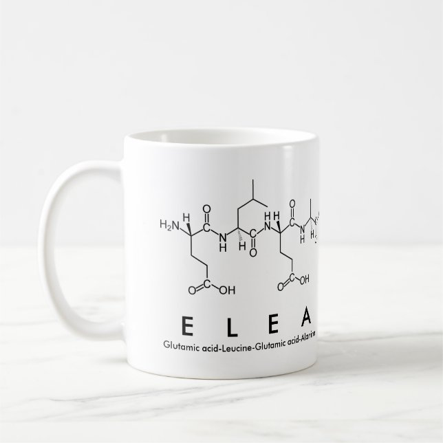 Caneca De Café Elea peptide name mug (Esquerda)