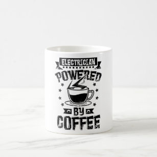 Caneca De Café Electrician Powerd By Coffee