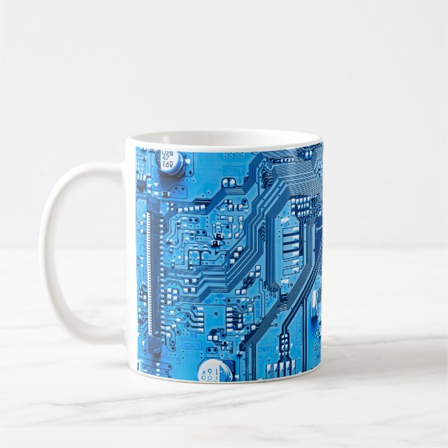 Caneca De Café Electronic circuit board close up. circuit,board,s (Esquerda)
