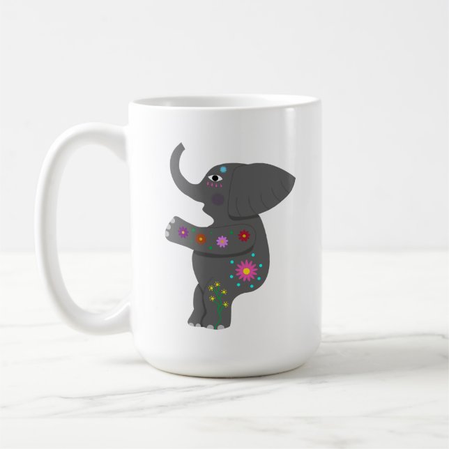 Caneca De Café Elefante abundancia (Esquerda)
