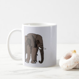 Caneca De Café Elefante Animal