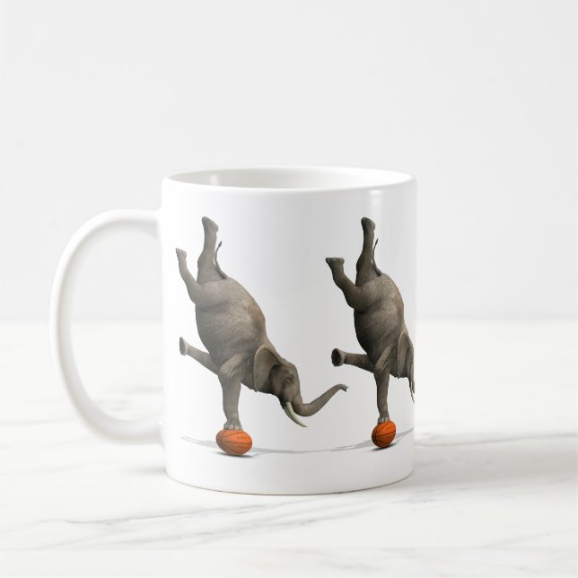Caneca De Café Elefante Artístico (Esquerda)