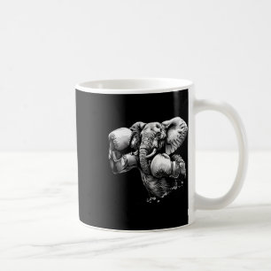 Caneca De Café Elefante Boxeador Com Luvas de Boxe Kickboxing Eng