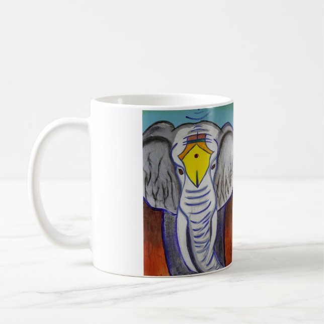 Caneca De Café Elefante Branco (Esquerda)