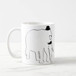 Caneca De Café Elefante branco