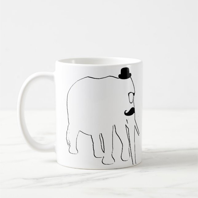 Caneca De Café Elefante branco (Esquerda)