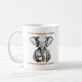 Caneca De Café Elefante com café