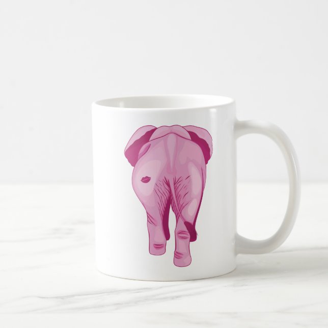 Caneca De Café Elefante cor-de-rosa SWAK (Direita)