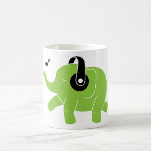 Caneca De Café Elefante da dança