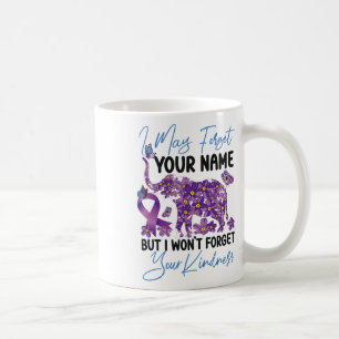 Caneca De Café Elefante de Apoio à Conscientização sobre Demência