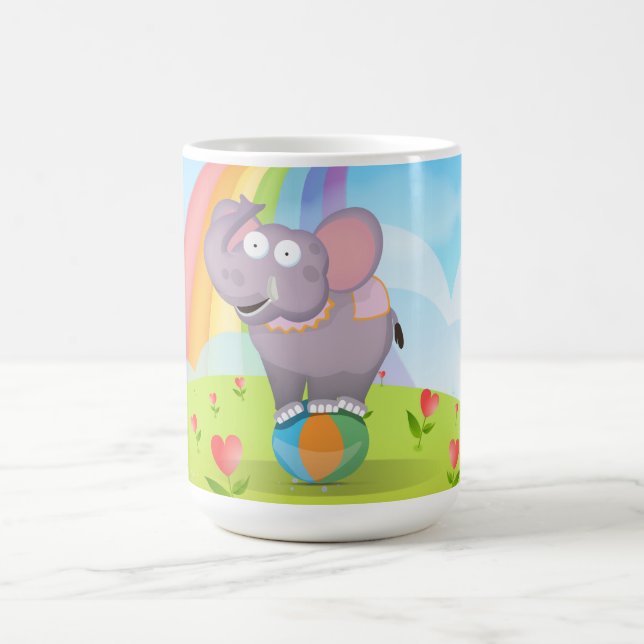 Caneca De Café Elefante de Circo (Centro)
